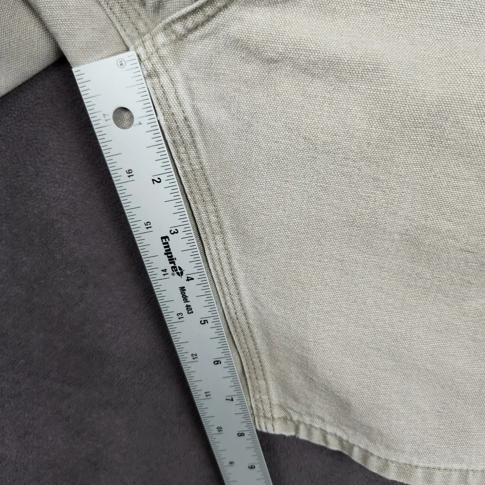 Vintage Carhartt Washed Duck Work Shorts Mens 36 Tan Canvas B25 DES Workwear